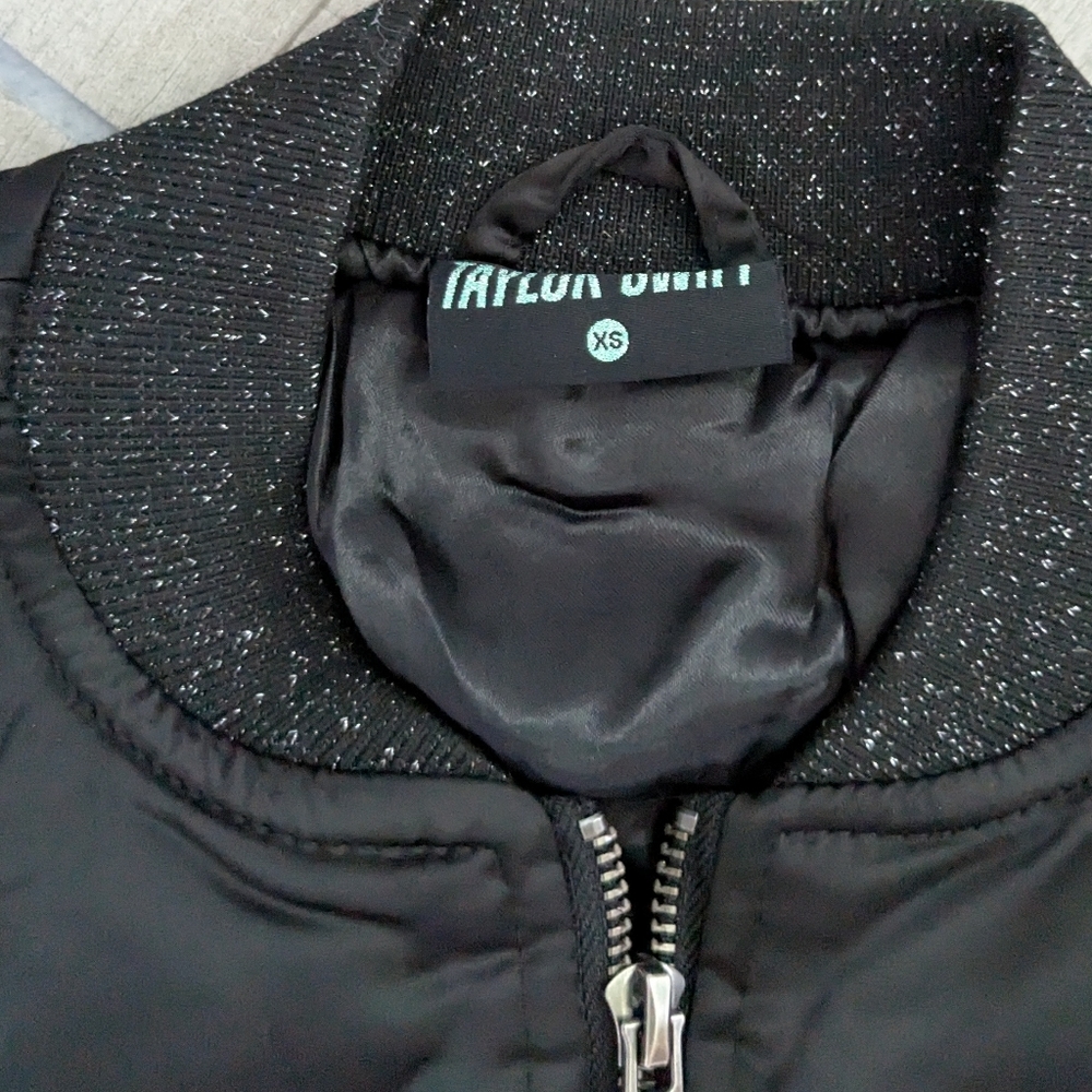 Taylor Swift Black Bomber Jacket - Picture 2 of 3